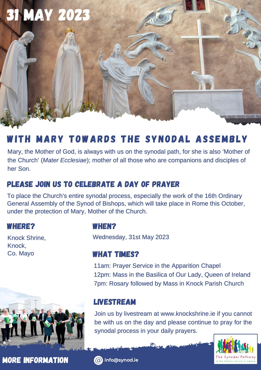 With Mary Towards The Synodal Assembly – Knock Shrine, 31 May 2023
