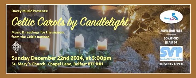 Celtic Carols by Candlelight – Sunday, 22nd December&nbsp;2024