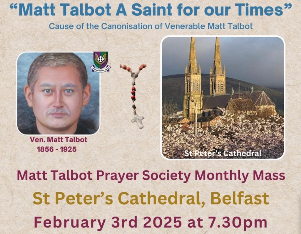 Matt Talbot Prayer Society Monthly&nbsp;Mass
