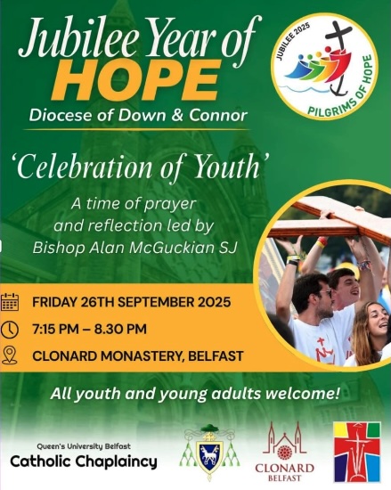 ‘Celebration of Youth’ – Jubilee Year of Hope – Diocese of Down &&nbsp;Connor